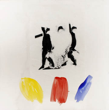 Holzdruck auf Papier